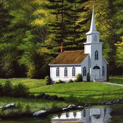 Jigsaw puzzle: Church in the forest