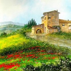 Jigsaw puzzle: Tuscan landscape