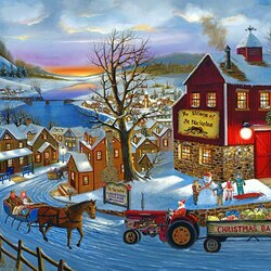 Jigsaw puzzle: Santa is on the way