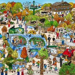 Jigsaw puzzle: In zoo
