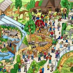 Jigsaw puzzle: In zoo