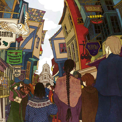 Jigsaw puzzle: Diagon Alley
