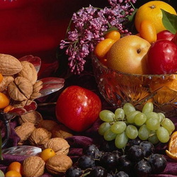 Jigsaw puzzle: Floral-fruit still life