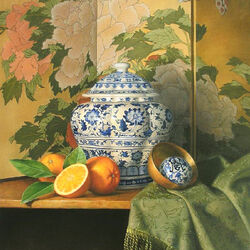 Jigsaw puzzle: Still life with oranges