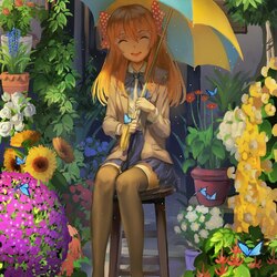 Jigsaw puzzle: Girl with an umbrella