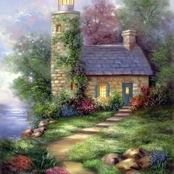 Jigsaw puzzle: Lighthouse house