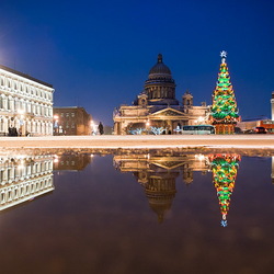 Jigsaw puzzle: New Year's St. Petersburg