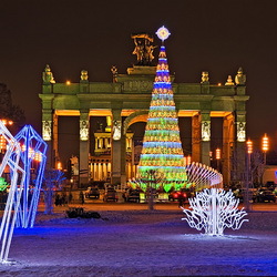 Jigsaw puzzle: New Year Moscow