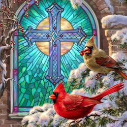 Jigsaw puzzle: By the church window