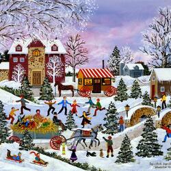 Jigsaw puzzle: Kids at the rink