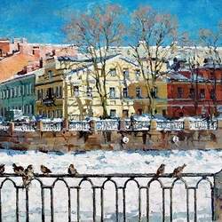 Jigsaw puzzle: Spring day in St. Petersburg
