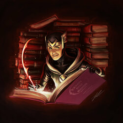 Jigsaw puzzle: At night in the library of Asgard ...