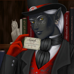 Jigsaw puzzle: Drow in the library