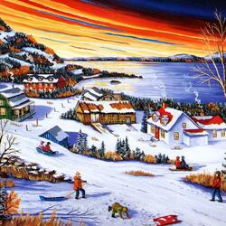 Jigsaw puzzle: Winter paints