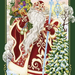 Jigsaw puzzle: Santa Claus with gifts