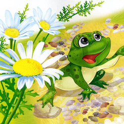 Jigsaw puzzle: Cheerful frog