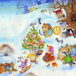Jigsaw puzzle: Winter holiday