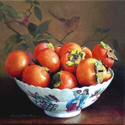 Jigsaw puzzle: Still life with persimmon