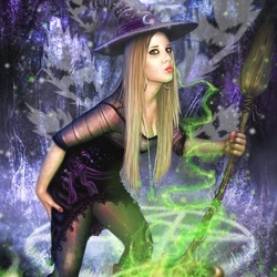 Jigsaw puzzle: Full moon witchcraft