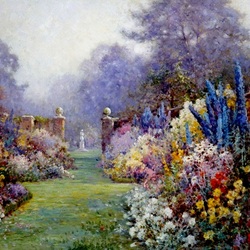 Jigsaw puzzle: In the lilac garden