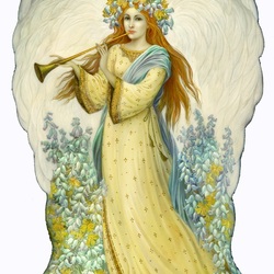Jigsaw puzzle: Flute angel