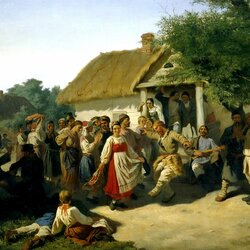 Jigsaw puzzle: Round dance in Kursk province