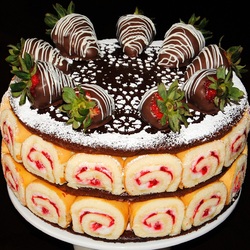 Jigsaw puzzle: Roll cake