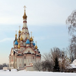 Jigsaw puzzle: Temple of the Kazan Icon of the Mother of God