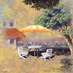 Jigsaw puzzle: Table in the courtyard of the house