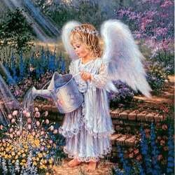 Jigsaw puzzle: Caring angel