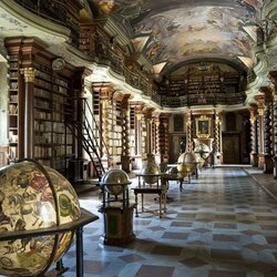 Jigsaw puzzle: Library in Prague
