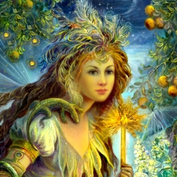 Jigsaw puzzle: Fairy with candles