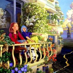 Jigsaw puzzle: The world on the balcony